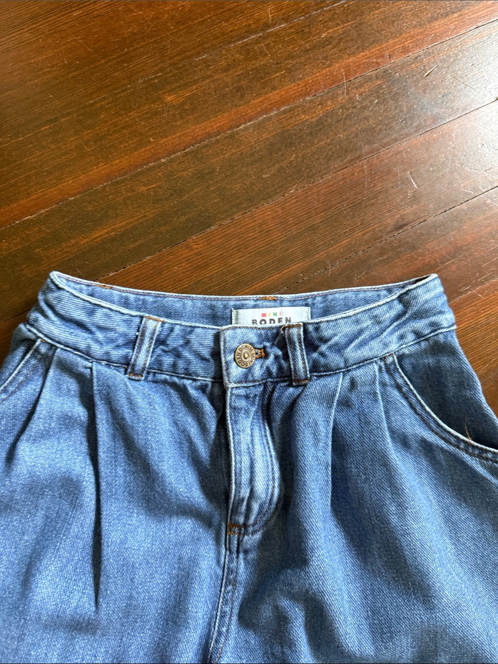 Mini Boden girls jeans wide leg
